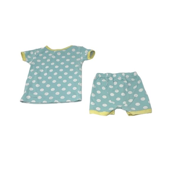 Baby Girl's Shorts & Shirts - 3 Outfits - Green, Yellow, & Turquoise - Size 12 M - Picture 7 of 8